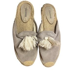 Leather Woven Tassel Anthropologie Soludos Espadrilles 9
